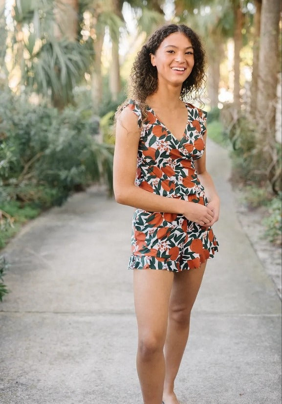 Swim Romper Built In Bra