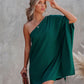 One Shoulder Loose Dress-10 Colors