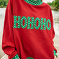 Polka Dot Contrast Trim Oversized Sweatshirt
