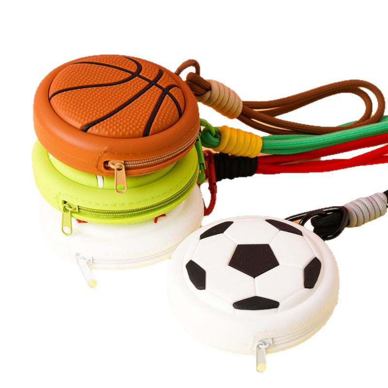Mini Sports Ball Silicone Coin Purses