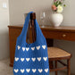 Flower Knitted Large Single Shoulder Bag