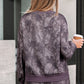 Woodland Camo Print Baggy Pullover Drawstring Shorts Set