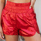 High Waist Elastic Waist Shorts