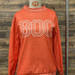 Polka Dot Contrast Trim Oversized Sweatshirt