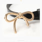 Bow Buckle Skinny Belt