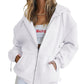 Women's Girls Jacket Sweatshirt Casual Drawstring Clothes