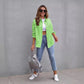 Long Raw Edge Ripped Denim Jacket