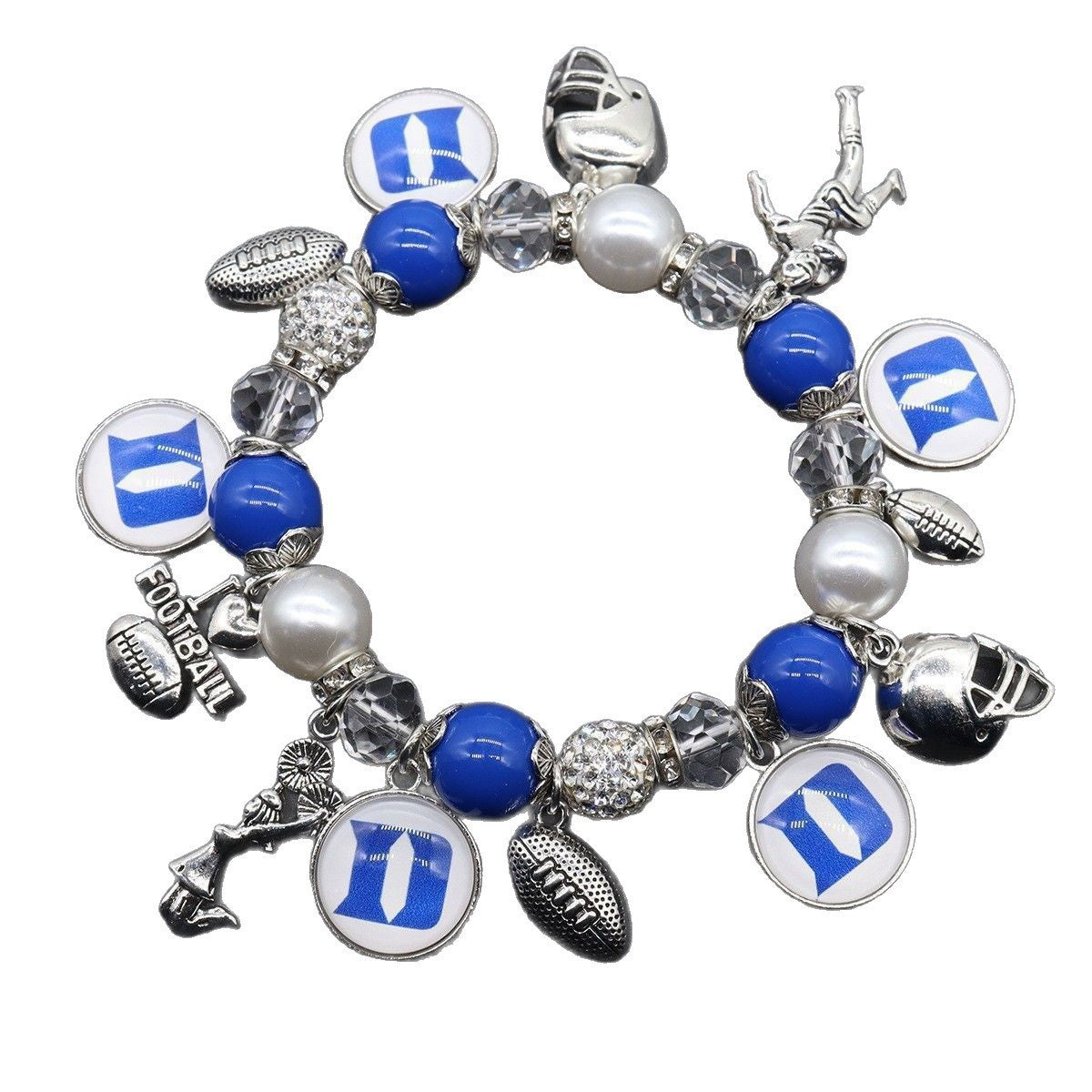 Game Day Team Charm Bead Bracelet Collection