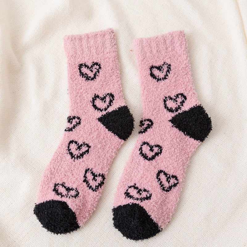 Valentine Socks Heart Print Socks