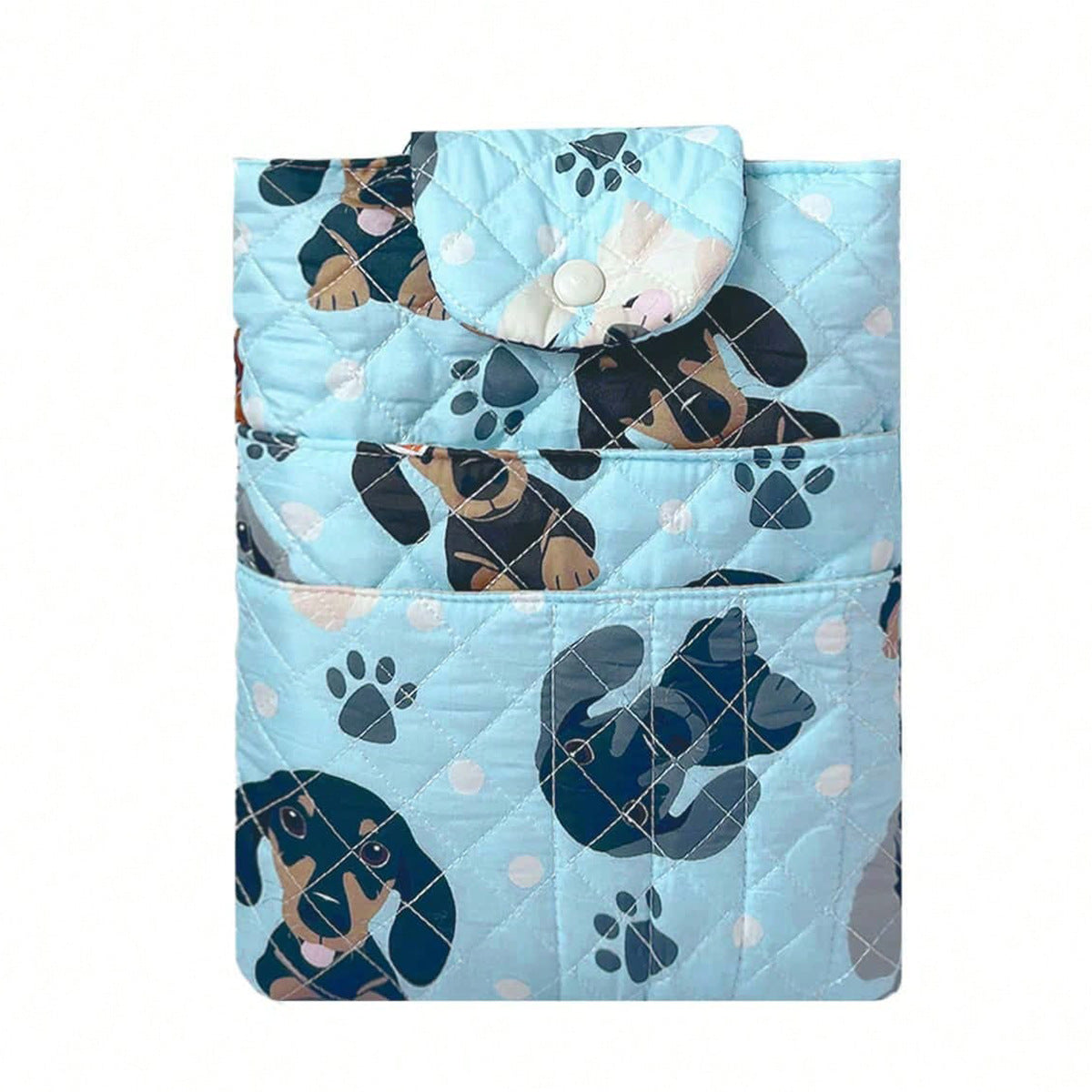 Quilted Bible Cover with Pen Slots & Phone Pocket