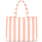 Custom Striped Tote Bag – Hand-Embroidered
