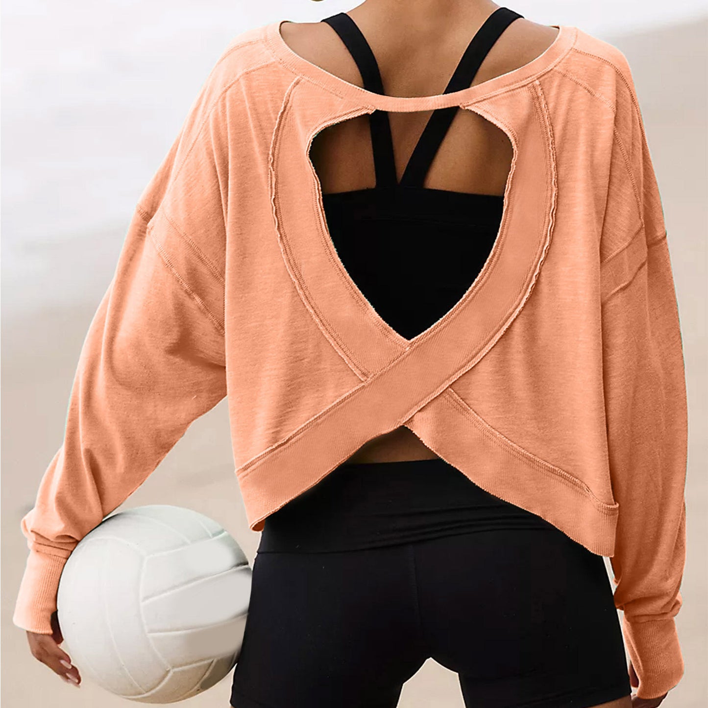 Sport Long Sleeve Cooling Shirt Loose T-shirt