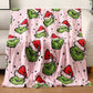 Half Fleece Christmas Blanket