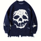 Halloween Skull Hole Sweater