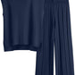 Women's knitted suit vest sweater wide-leg pants two-piece suit