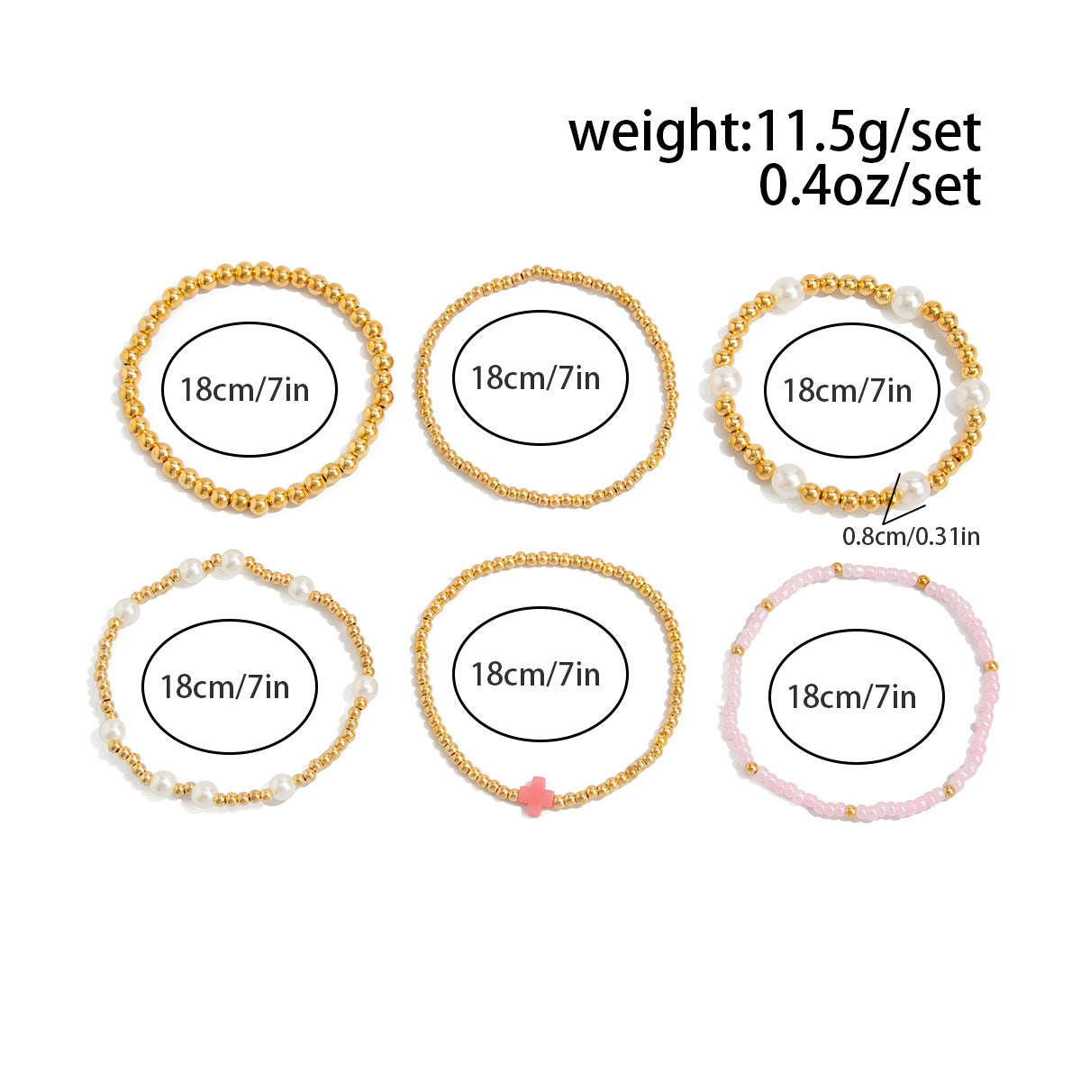 Gold Bracelet Stacks