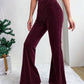 High Waisted Corduroy Flared Pants