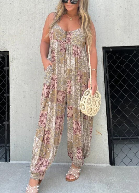 Paisley Pattern Jumpsuit