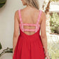 Faux Two Piece Gingham Contrast Patchwork Loose Mini Dress