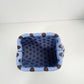 Polka Dot Knitted Kiss-Lock Clutch Bag