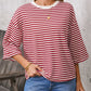 Striped Back Bow Tie T-Shirt