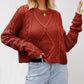 Large Size Loose Chunky Knit Pullover Sweater