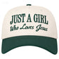 Just A Girl Who Loves Jesus Trucker Hat