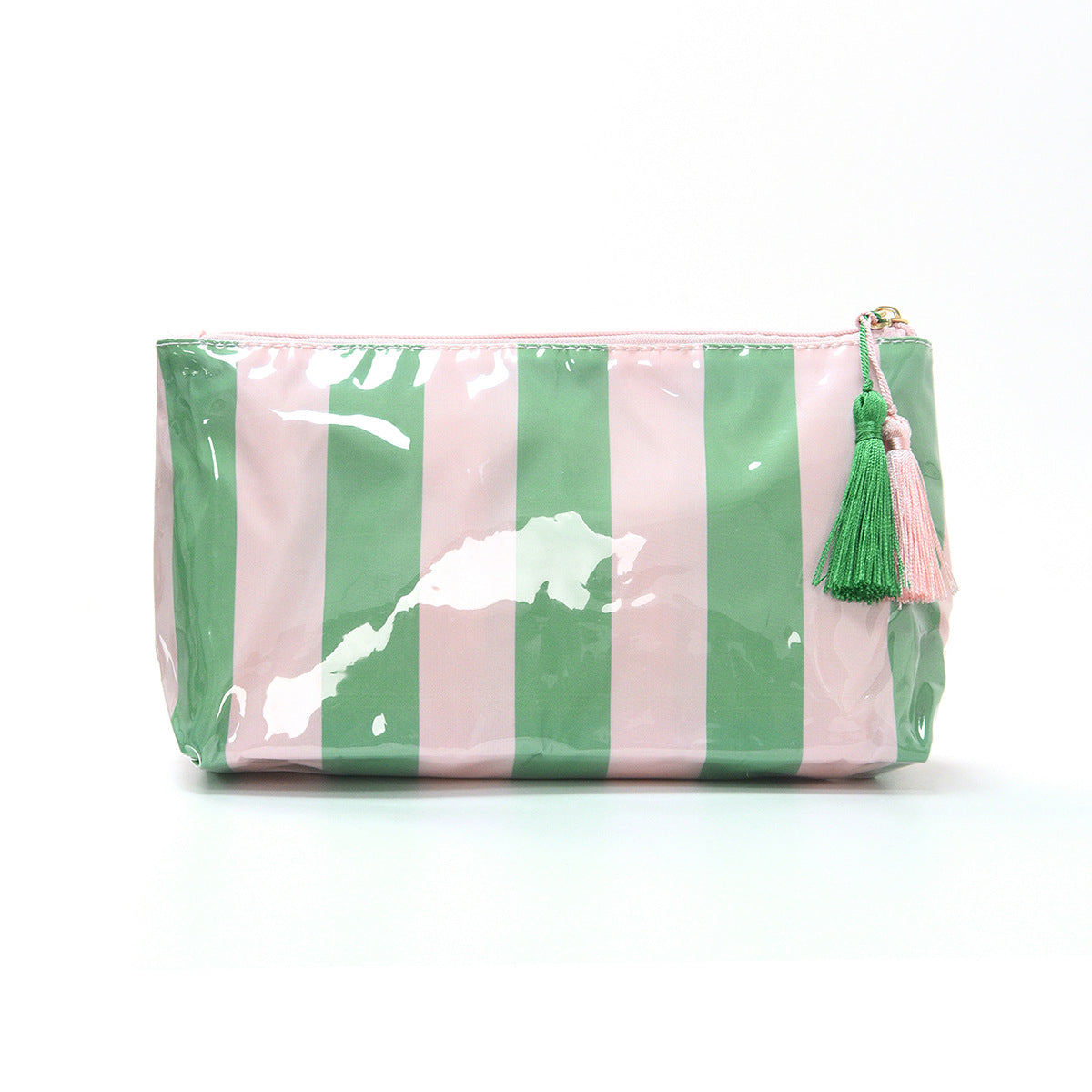 Waterproof Zipper Essentials Bag with Tassels