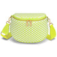 Trendy Woven Checkered Crossbody Bum Bag for Women