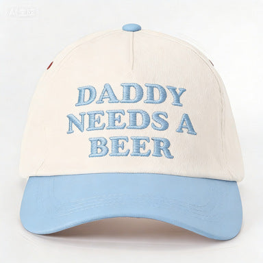 DADDY NEEDS A BEER Embroidered Baseball Cap