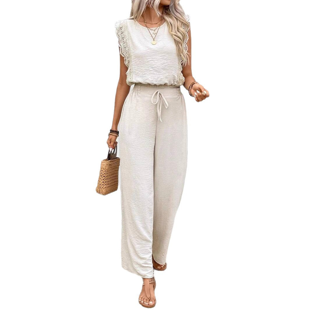 Sleeveless Short Trousers High-end Two-piece Casual Suit