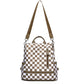Convertible Checkered Backpack Purse — 2-in-1 Fashion Shoulder Bag