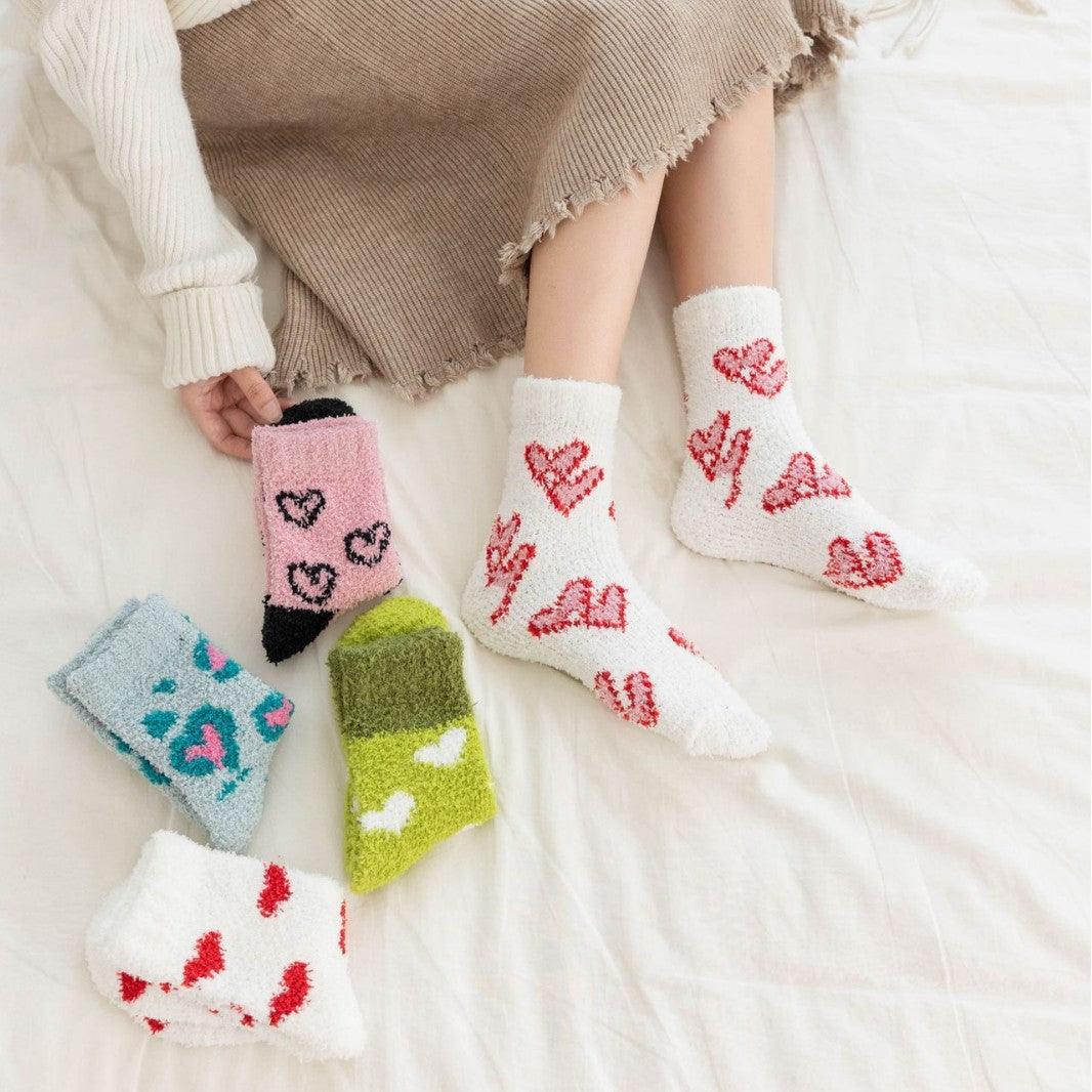 Valentine Socks Heart Print Socks