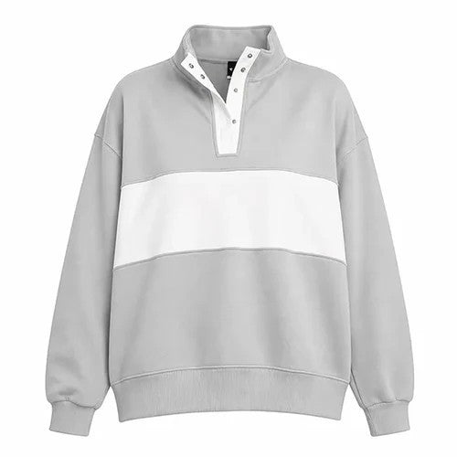 Custom Name Preppy Style Quarter-Snap Sweatshirt