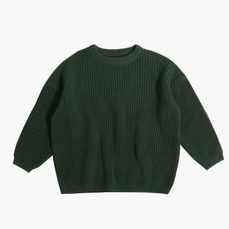 Hand Embroidered Personalized Name Chunky Knit Sweater