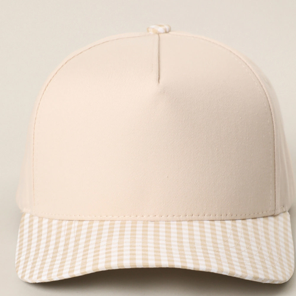 Plaid Baseball Cap