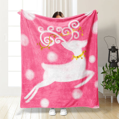Thickened double-sided printed blanket nap blanket