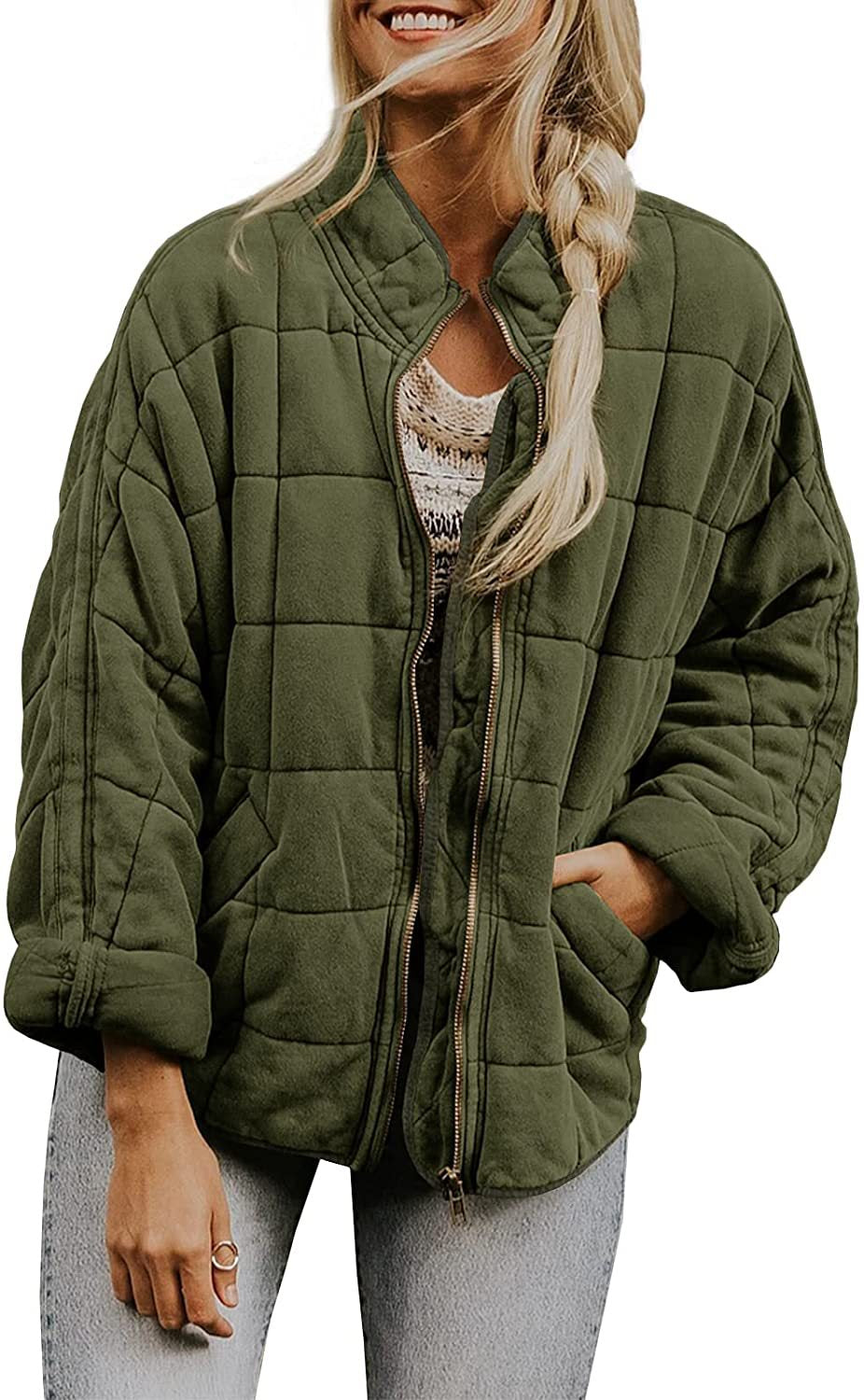 Zipper Quilted Jacket