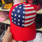 American Flag Rhinestone Decor Baseball Cap