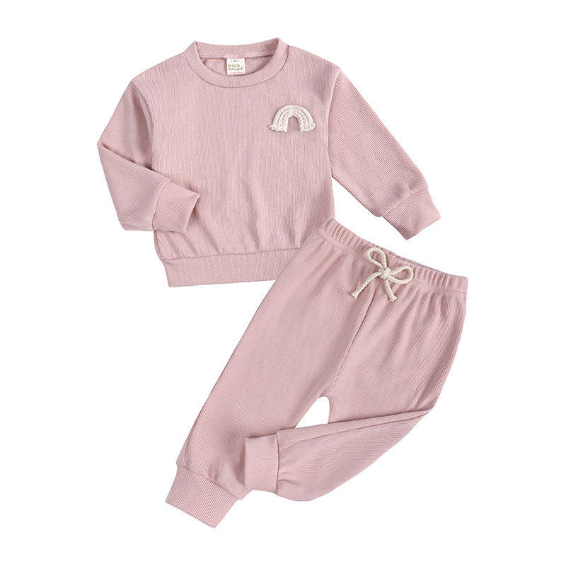 Infant Pit Strip Suit Children's Two-piece Set