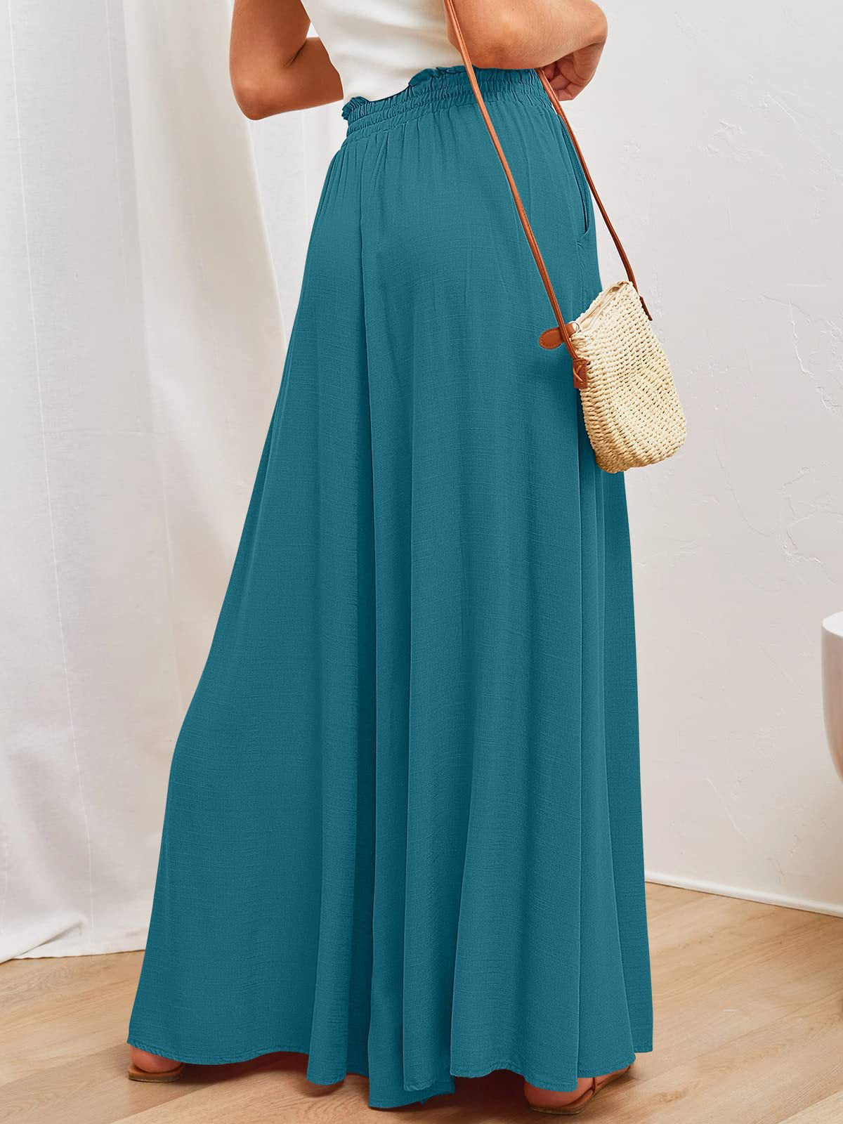 Wide Leg High Waist Trousers