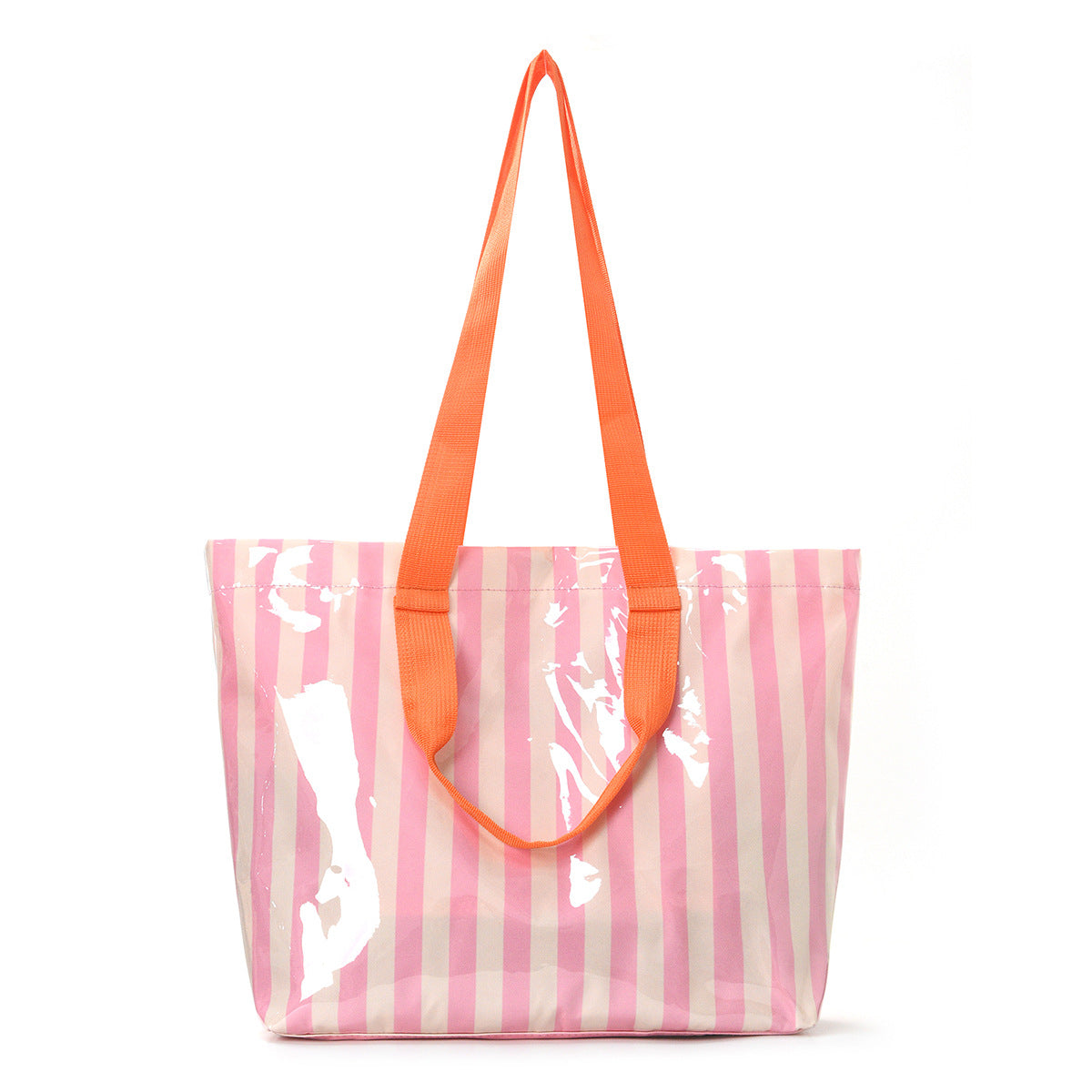Candy Stripe PVC Tote Bag