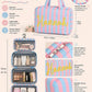 Customizable Name Wet/Dry Separation Toiletry & Cosmetic Bag – Portable Organizer