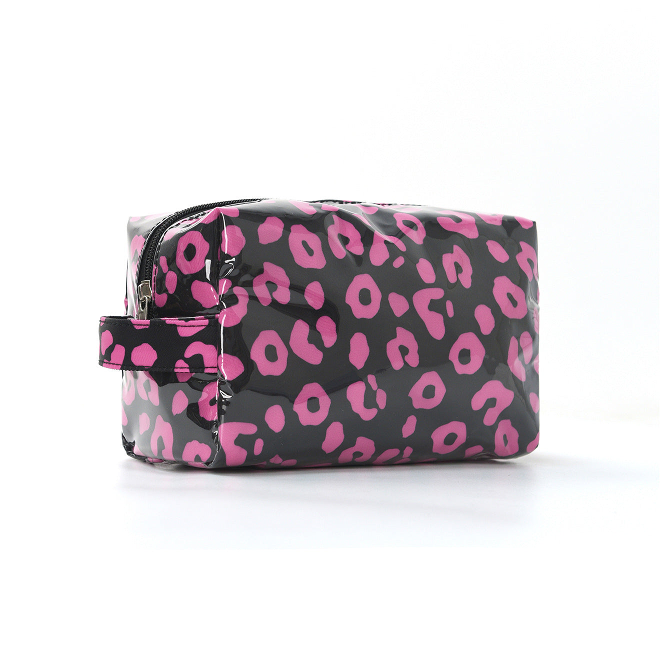 Durable PVC Polka Dot Leopard Print Makeup Bag