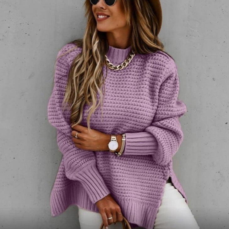 Loose and Relaxed Style Long-sleeved Sweater