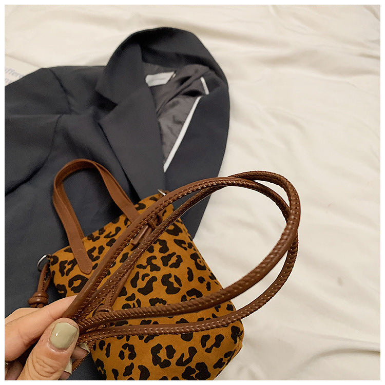 Leopard Print Small Square Bag