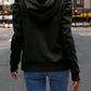 Ruched Puff Long Sleeve Hoodie