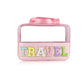 Travel Patch Clear PVC And PU leather Makeup Toiletry Storage Bag