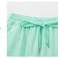 Moonlight Jade Drawstring Elastic Waistband Solid Color Two Piece Casual Set