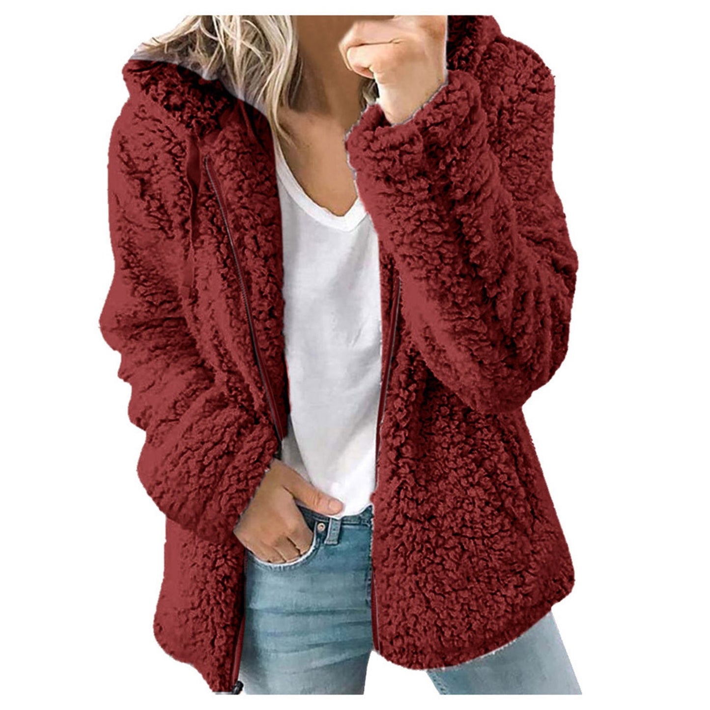 Hooded Woolen Top Coat